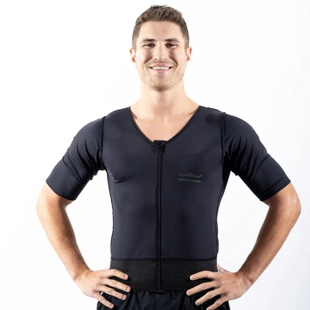Male Compression Vest with Sleeves – ContourMD (Style 11S)