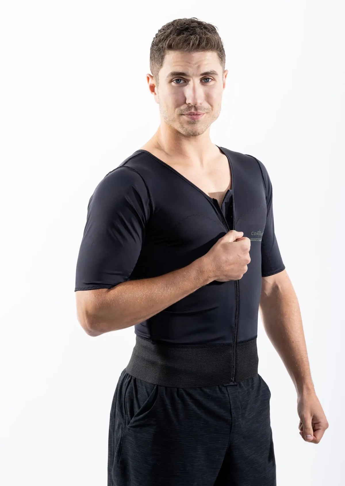 Male Compression Vest with Sleeves – ContourMD (Style 11S)