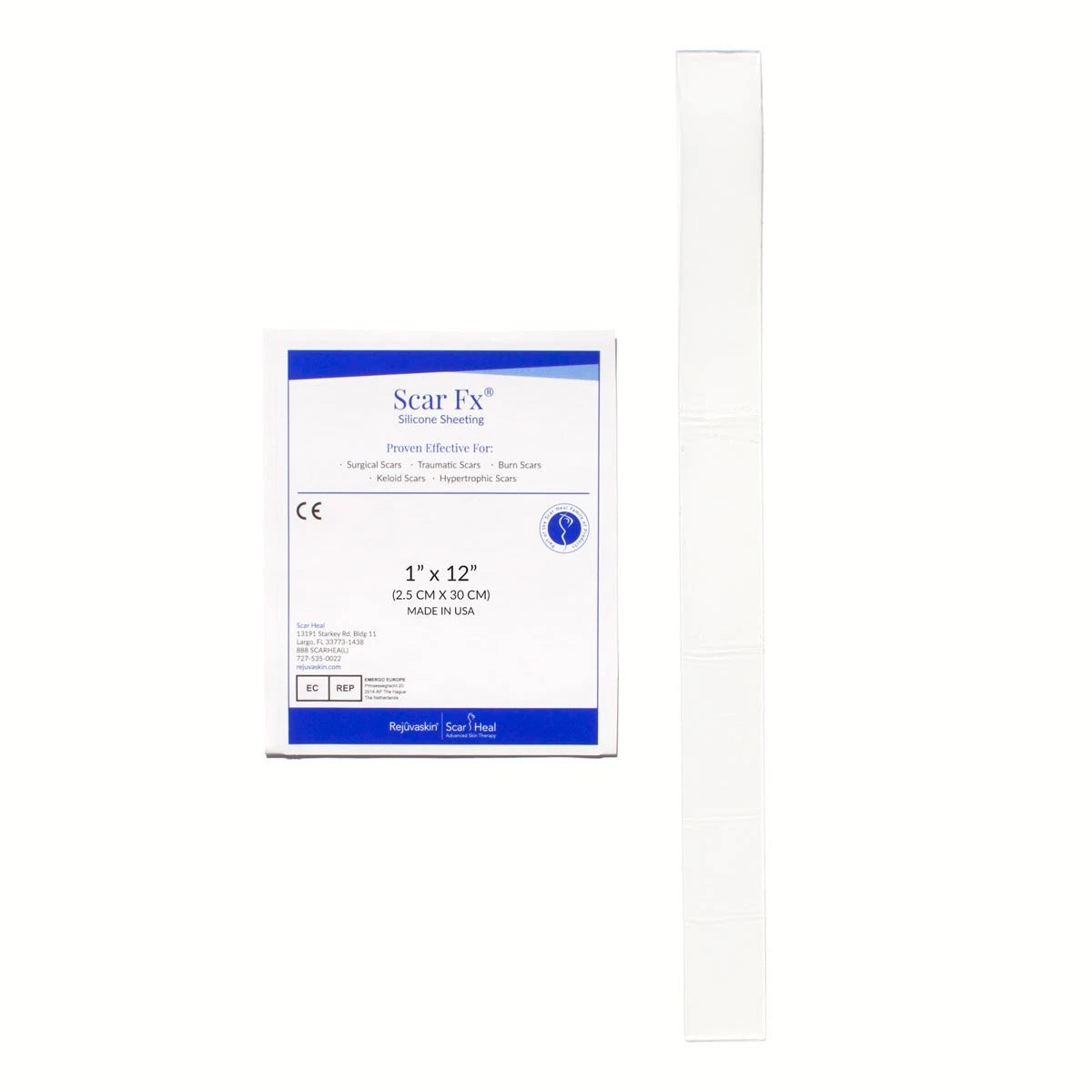 Rejuvaskin Scar Fx Silicone Sheet - 1" x 12"