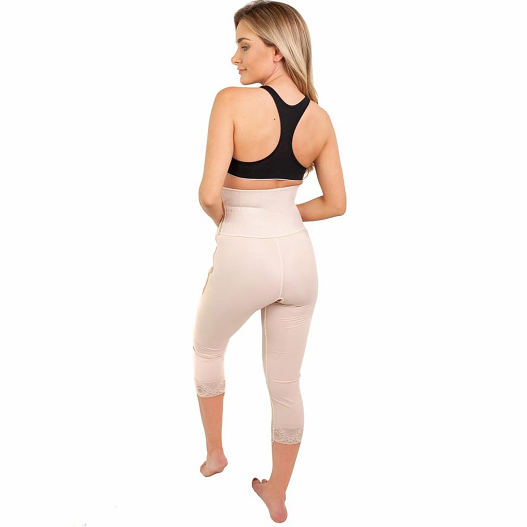 Mid-Calf Girdle – 6" Waistband, Open Crotch – ContourMD (Style 26)