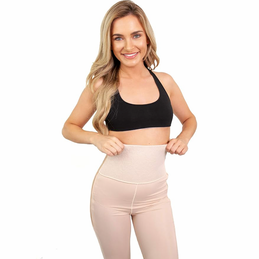 Mid-Calf Girdle – 6" Waistband, Open Crotch – ContourMD (Style 26)
