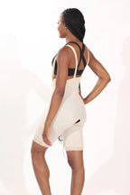 Mid-Thigh Body Garment with Suspenders & Side Zippers – ContourMD (Style 34Z-MTW2)