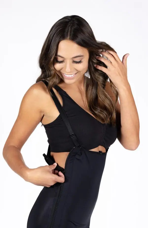 Brief Body Garment with Side Zippers & Suspenders – ContourMD (Style 37Z)