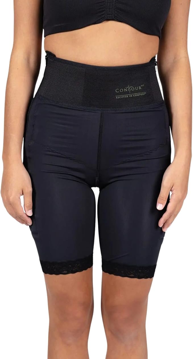 Mid-Thigh Compression Girdle – 4" Waistband – ContourMD (Style 4-MT4)