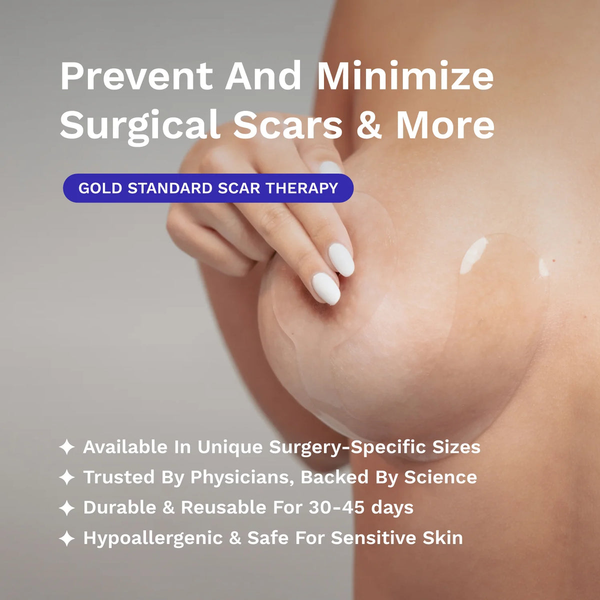 Rejuvaskin Scar Fx Silicone Sheeting - Breast Piece - Single Sheet